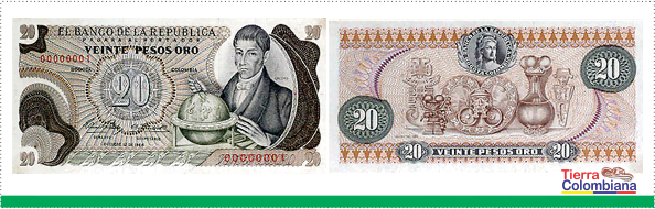 billete 20 pesos antiguo