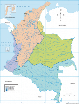 Ríos De Colombia - Mapa