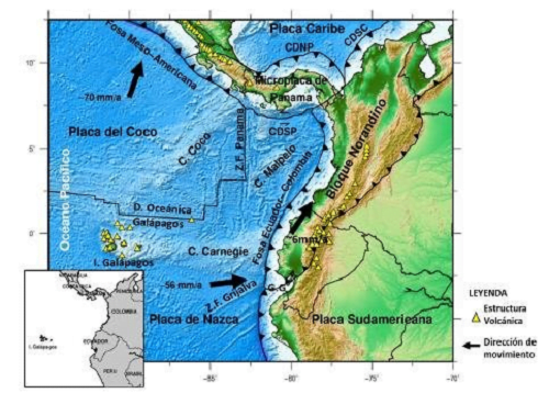 Placas tectonicas Colombia