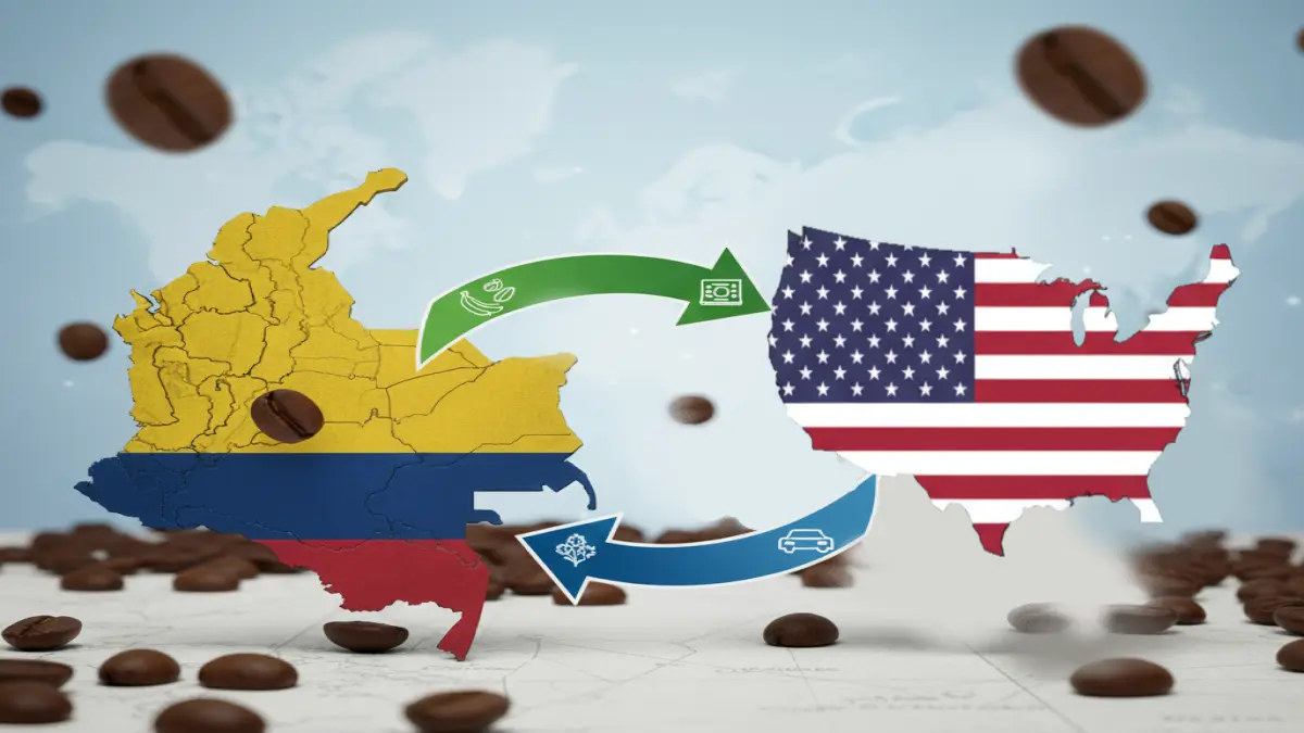Exportaciones de café colombiano hacia Estados Unidos y efectos de nuevos aranceles